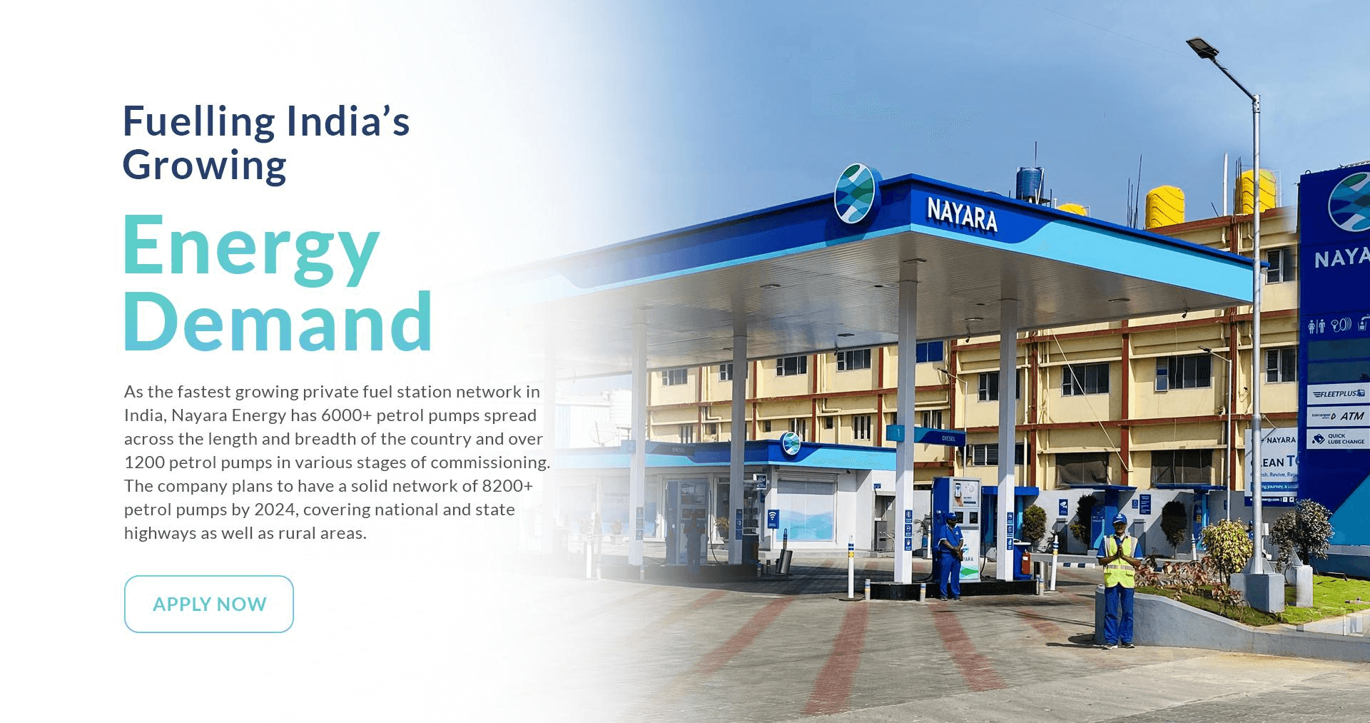 Nayara energy retail petrol pump stations