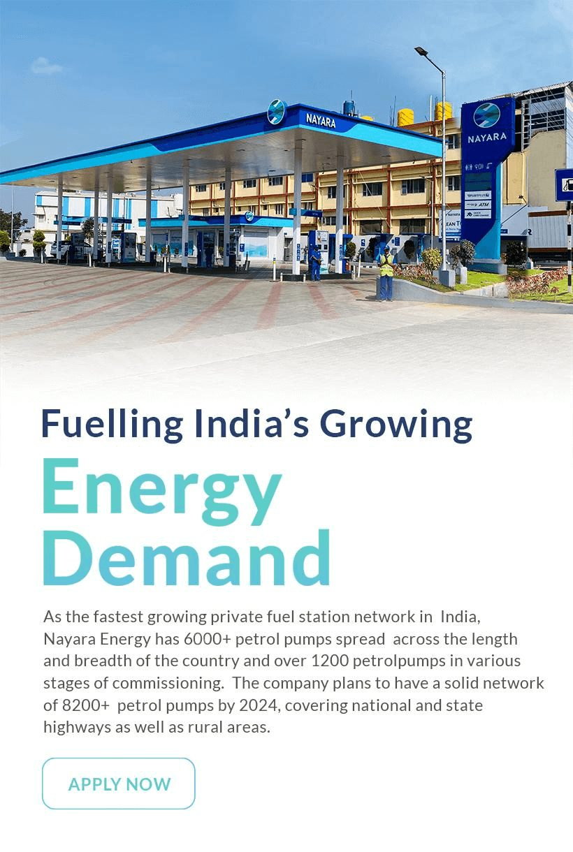 Nayara energy retail petrol pump stations